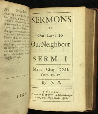 Sermons Preach'd on Various Subjects [Vol I title] and Sermons Preach'd on Several Subjects [Voll II title].