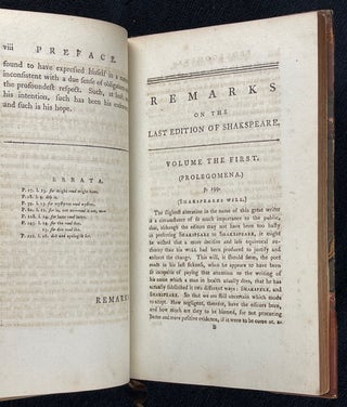 Remarks, Critical and Illustrative, on the Text and Notes of the Last Edition of Shakspeare.