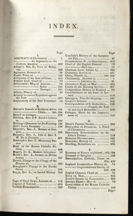 The Eclectic Review, Vol.I: 1805, Parts I and II [in one volume].