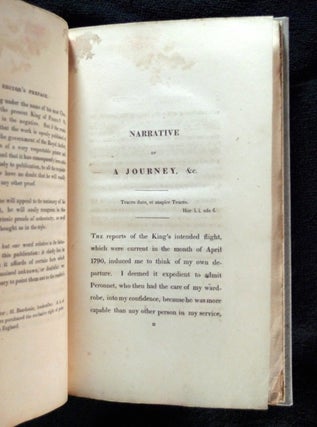 Narrative of a Journey to Brussels and Coblentz 1791.