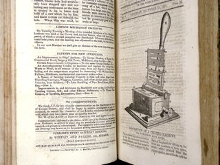The Mechanic's weekly journal; or, Artisan's Miscellany of inventions, experiments, projects, and improvements in the useful arts. Nos I - XXVI, Nov 1923 - May 1824.