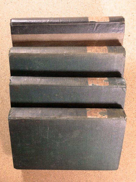 Item #18354120 The Works of Oliver Goldsmith. [spine title: Goldsmith's Miscellaneous Works, with Life, Notes and Index.] [Complete four volume set.]. Oliver Goldsmith: edited with, H B.