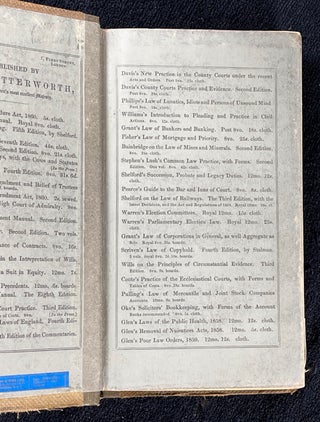 A Treatise on the Law of Highways. Comprising the Statute Law and the Decisions of the Courts on the Subject of Highways, Public Bridges & Public Footpaths practically arranged: Including the Law of Highways in Districts under Local Government Boards, the South Wales Highway Act, 1860, and an Appendix of Statutes.