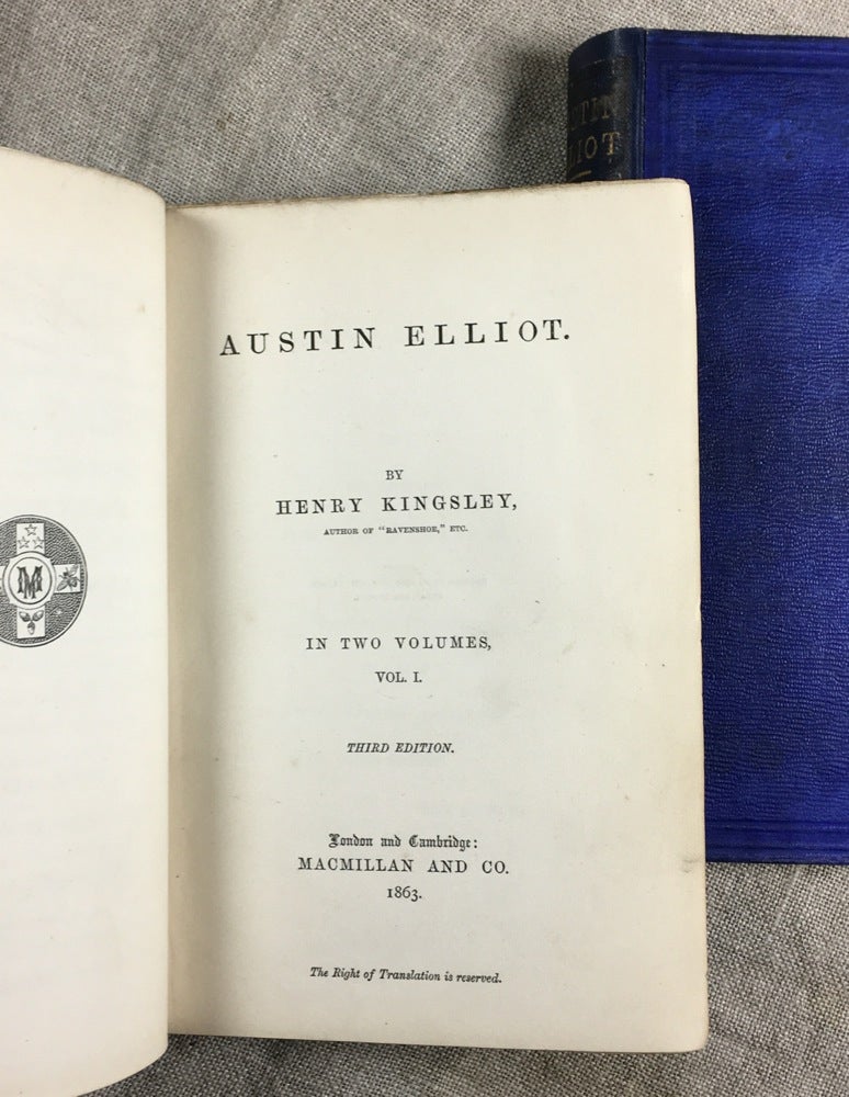 Austin Elliot. In Two Volumes | Henry Kingsley | Third edition