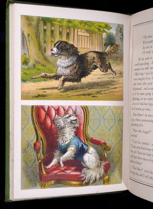 Golden Days of Childhood Picture Book (cover title): containing: Golden Days of Childhood, Little Dog Tray, The Fancy-Dress Costume Ball, and The Story of the White Cats of York (by Aunt Annie). Illustrated in Chromo colours.