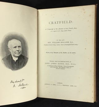 Cratfield: A Transcript of the Accounts of the Parish, from A.D. 1490 to A.D. 1642, with Notes. [Cover title: Cratfield Parish Papers.] With a brief Memoir of the Author, by his widow.