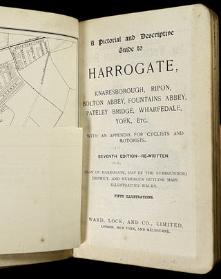 A Pictorial and Descriptive Guide to Harrogate, Knaresborough, Ripon, Bolton Abbey, Fountains Abbey, Pateley Bridge, Wharfedale, York, Etc. With an appendix for cyclists and motorists. ['Red guides']