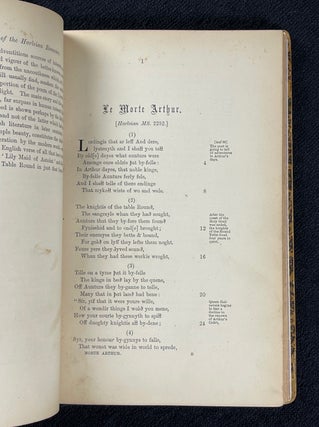 Le Morte Arthur: A Romance in Stanzas of Eight Lines. Early English Text Society, Extra Series, LXXXVIII. Re-edited from MS.Harley 2252, in the British Museum.