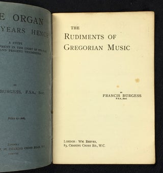 The Rudiments of Gregorian Music.