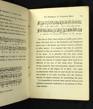 The Rudiments of Gregorian Music.
