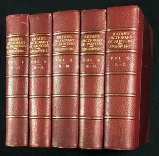 Item #19139090 Bryan`s Dictionary of Painters and Engravers. [Complete in 5 vols.]. revised and...