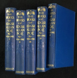 Item #19140110 The Works of Edgar Allan Poe. Complete in 5 vols. [ie: ten 'volumes', bound in...