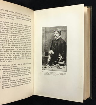 The Life and Work of Sir Jagadis C. Bose, M.A., D.Sc., LL.D., F.R.S., C.I.E., C.S.I. An Indian Pioneer of Science.