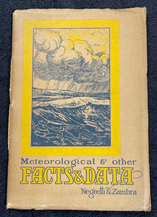 Item #19201030 Meteorological and other Facts and Data. Negretti, Zambra