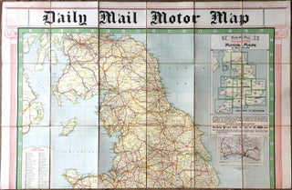 Daily Mail Milestone Motor Map: England: North Section and South Section together in slipcase.