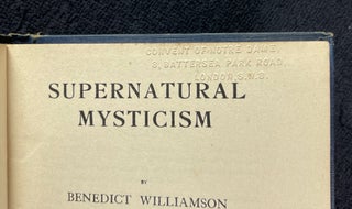 Supernatural Mysticism.