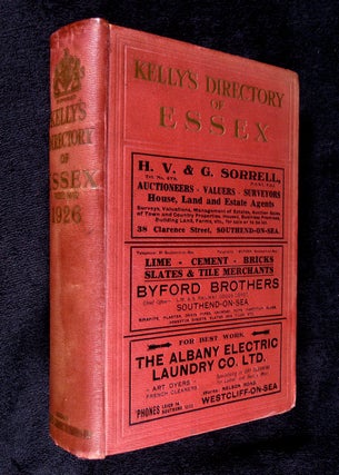 Item #19253090 Kelly's Directory of Essex, 1926. A. Lindsay Kelly