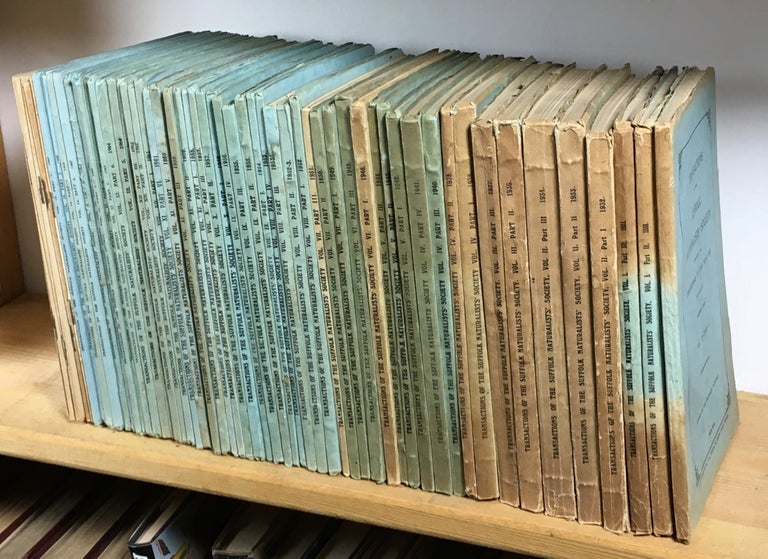 Item #19290100 Transactions of the Suffolk Naturalists' Society, including the Proceedings of the Year .... . 52 issues. Nearly complete run from 1929 to 1969.