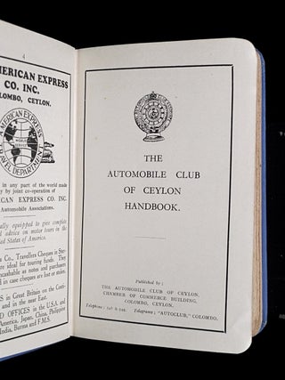 The Automobile Club of Ceylon Handbook.