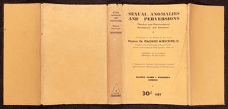 Sexual Anomalies and Perversions: Physical and Psychological Development and Treatment. A Textbook for Students, Psychologists, Probation Officers, Judges and Educationists. A summary of his works, compiled as a humble memorial by his pupils.