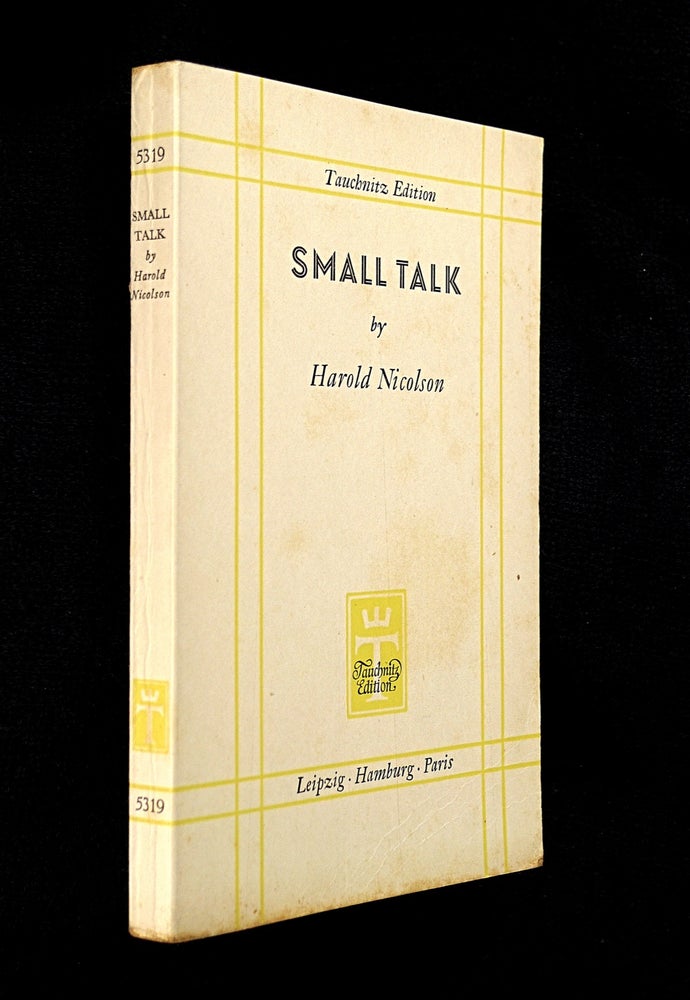 Item #19383050 Small Talk. (Essays). Harold Nicolson.