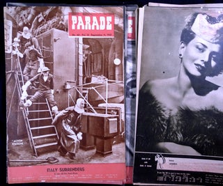 Parade Middle East Weekly: a collection of 39 issues from 1941, 1942, 1943, 1944, 1945.