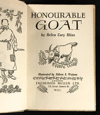 Honourable Goat. [Inscribed by publisher]
