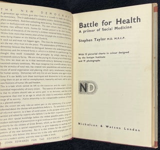 Battle for Health. In 'The New Democracy' series.