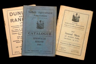 Item #19452061 Suffolk Show: Catalogues / Programme books for 1945, 1946, and 1947. The 1945 and...