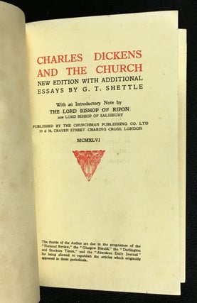 Charles Dickens and The Church with Other Essays.