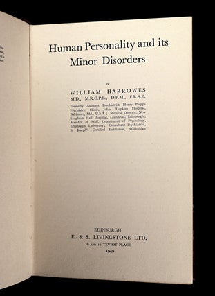 Human Personality and its Minor Disorders.
