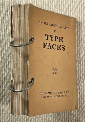 Item #19502070 An Alphabetical List of Type Faces. Odhams