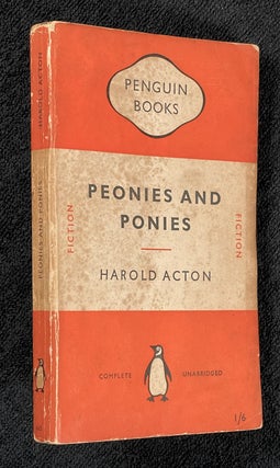 Item #19502110 Peonies and Ponies. Penguin #665. Harold Acton