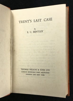Trent's Last Case.