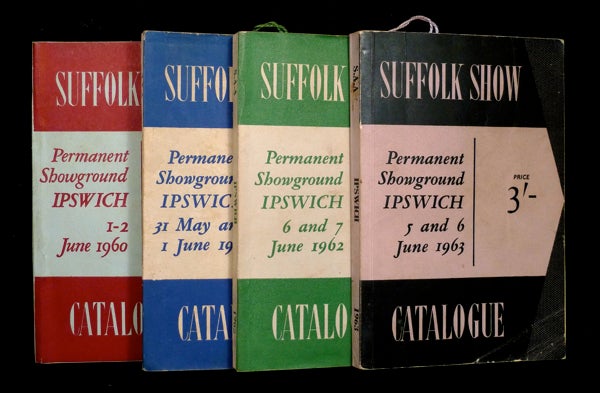 Item #19602062 Suffolk Show: Catalogues / Programme books for the 1960, 1961, 1962 and 1963 Suffolk County Show. Suffolk Agricultural Association.