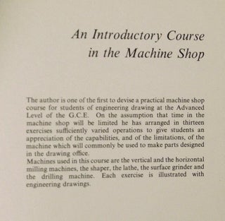 An Introductory Course in the Machine Shop.