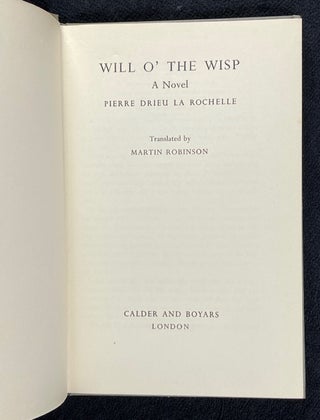 Will o' the Wisp. A Novel.