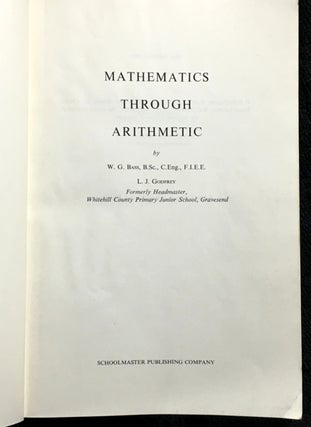 Mathematics through Arithmetic.