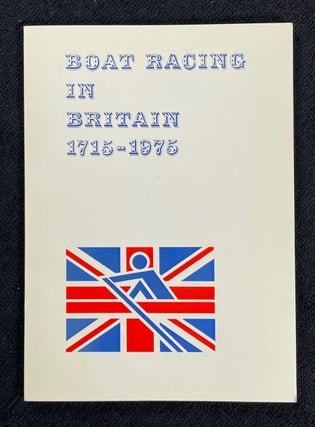 Item #19752060 Boat Racing in Britain 1715-1975. Keith Osborne