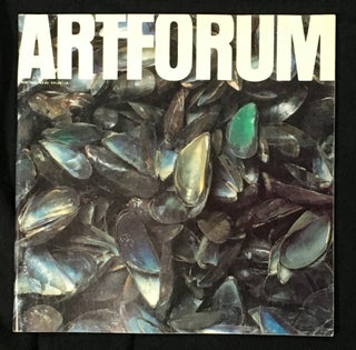 Artforum: 3 odd issues: 1980 May. Vol XVIII No.9, Marcel Broodhaers cover; 1981 Summer (June). Vol XIX No.10, Coffeeshop cups cover; 1982 September. Vol XXI No.1, Forum portrait cover.