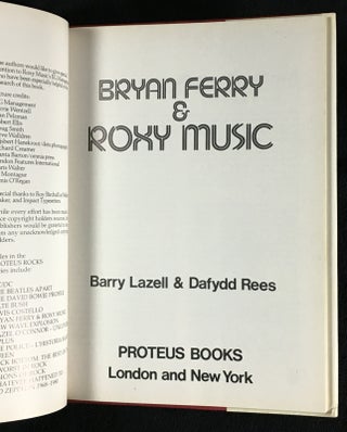 Bryan Ferry & Roxy Music. [Hardcover]