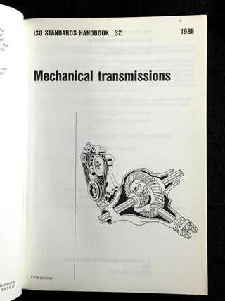 Mechanical Transmissions. ISO Handbook 32