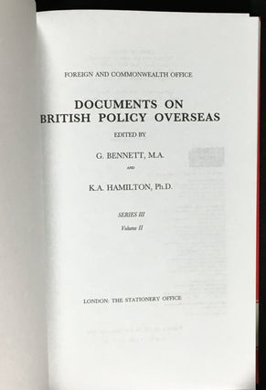 The Conference on Security and Cooperation in Europe 1972-1975. Documents on British Policy Overseas: Series III, Volume II.