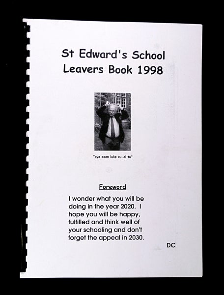 Item #19983030 St Edward's School Leavers Book 1998. [St Edward's School, Oxford]